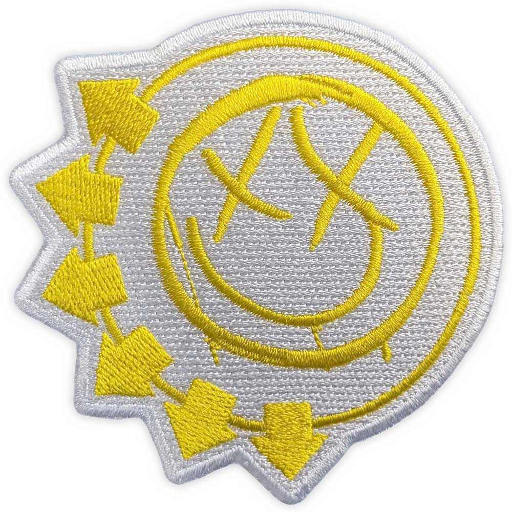 Blink182 - Yellow SixArrow Smile Patch - Weiß